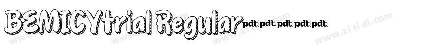 BEMICYtrial Regular字字体转换